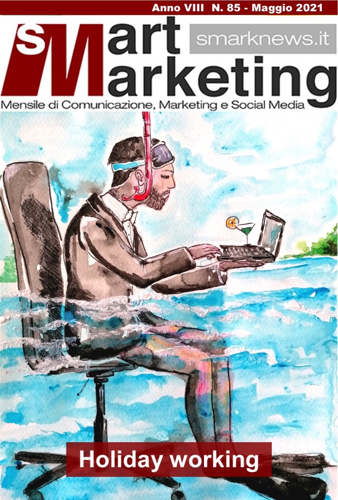 la copertina d'artista di maggio 2021 Holiday working Smart Marketing