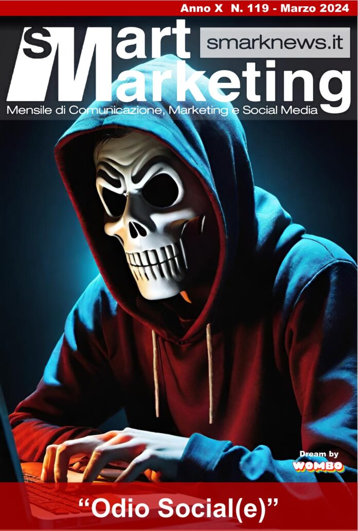 Nell'immagine la Copertina d'Artista del numero di Marzo 2024 di Smart Marketing